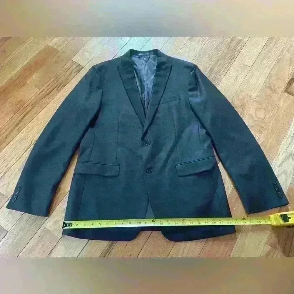 Ralph Lauren Mens Blazer Gray 100% Wool 2 Button Lined Jacket Sport Coat Sz 42L - Picture 16 of 16